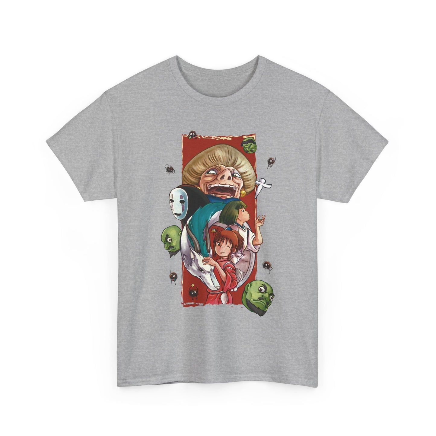 Spirited Away T-Shirt 100% Cotton | Studio Ghibli Art Canvas Anime Tee
