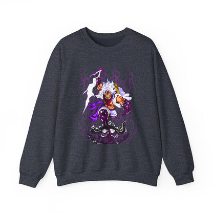 Luffy Gear 5 One Piece Sweatshirt – 100% Cotton Anime Pullover for Straw Hat Fans