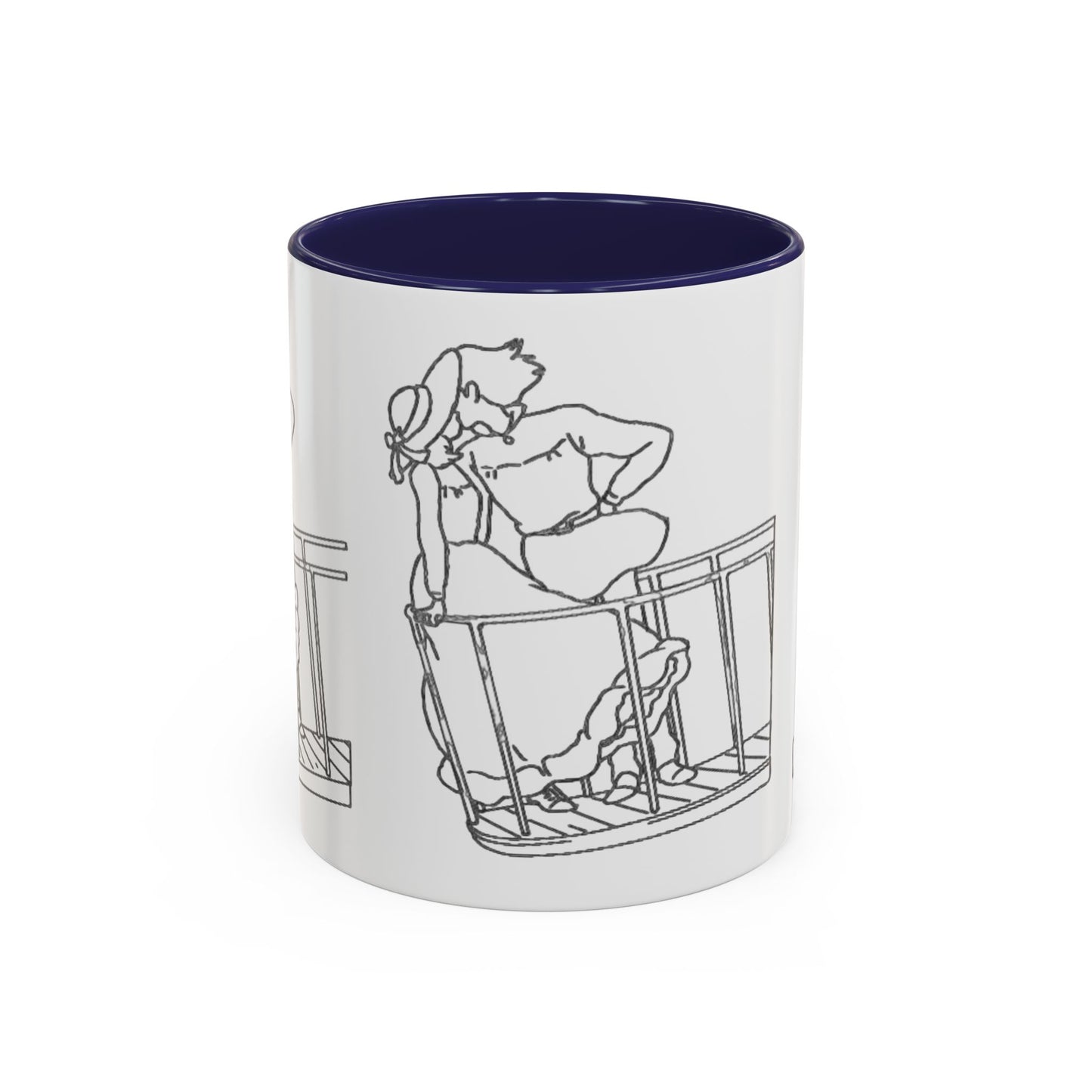 Sophie and Howl Accent Mug – Romantic Ghibli Color Handle Cup 11oz & 15oz – Howl’s Moving Castle Anime Love Gift