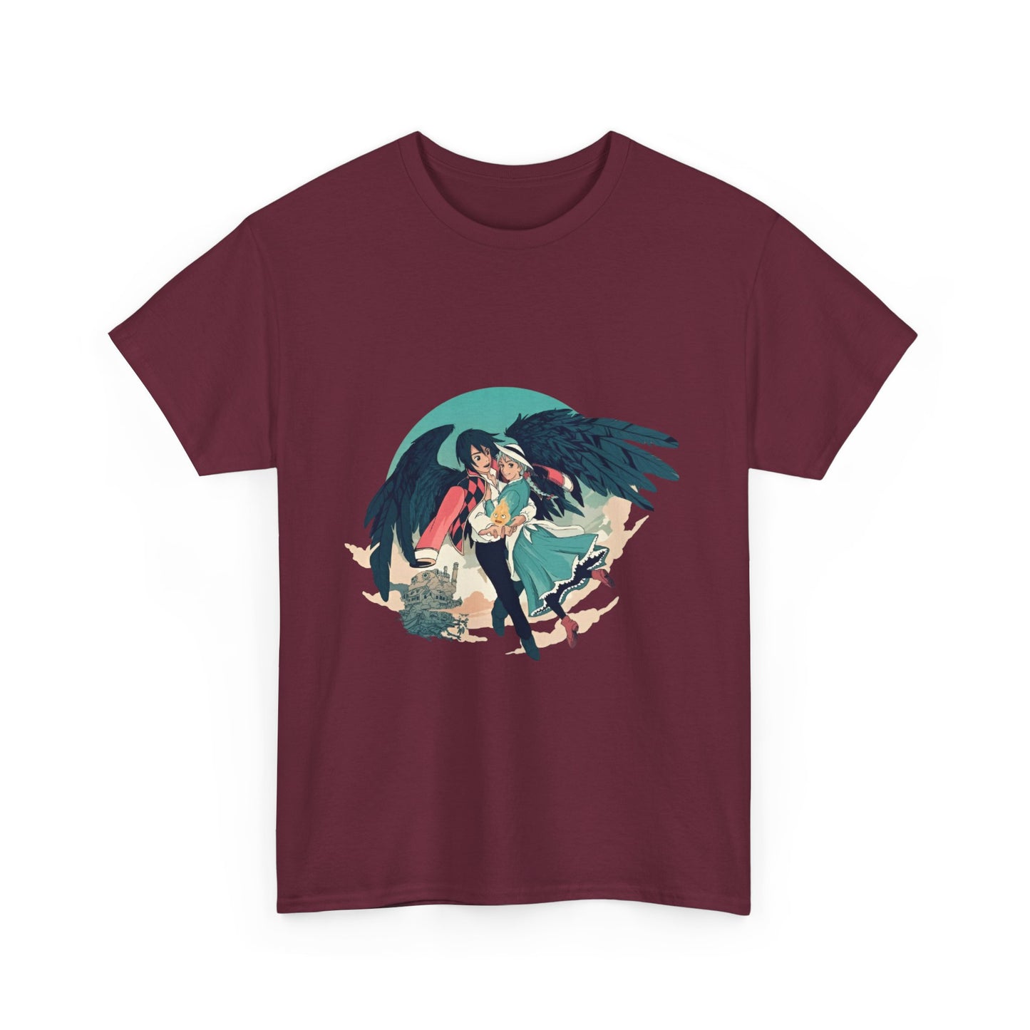 Howl And Sophie Picture T-Shirt | Studio Ghibli Cotton Anime Tee