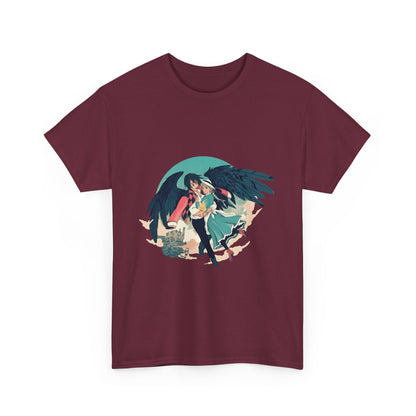 Howl And Sophie Picture T-Shirt | Studio Ghibli Cotton Anime Tee