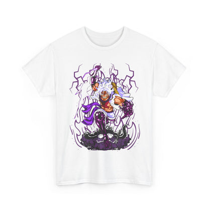 Luffy Gear 5 One Piece T-Shirt – 100% Cotton Anime Tee for Straw Hat Fans