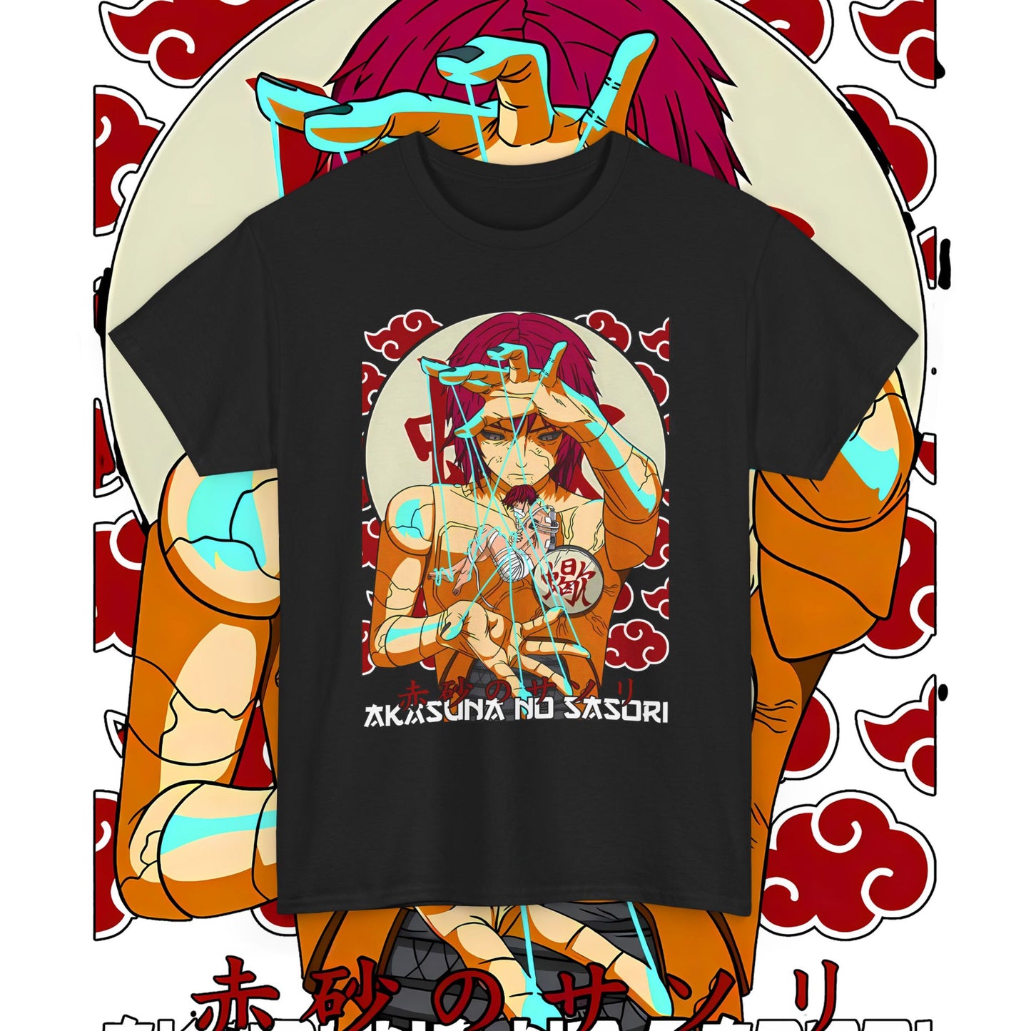 Sasori Naruto Art Cotton T-Shirt | Anime Akatsuki Tee
