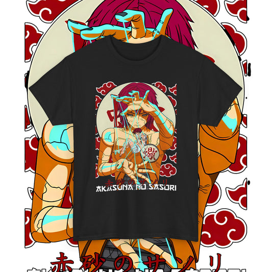 Sasori Naruto Art Cotton T-Shirt | Anime Akatsuki Tee