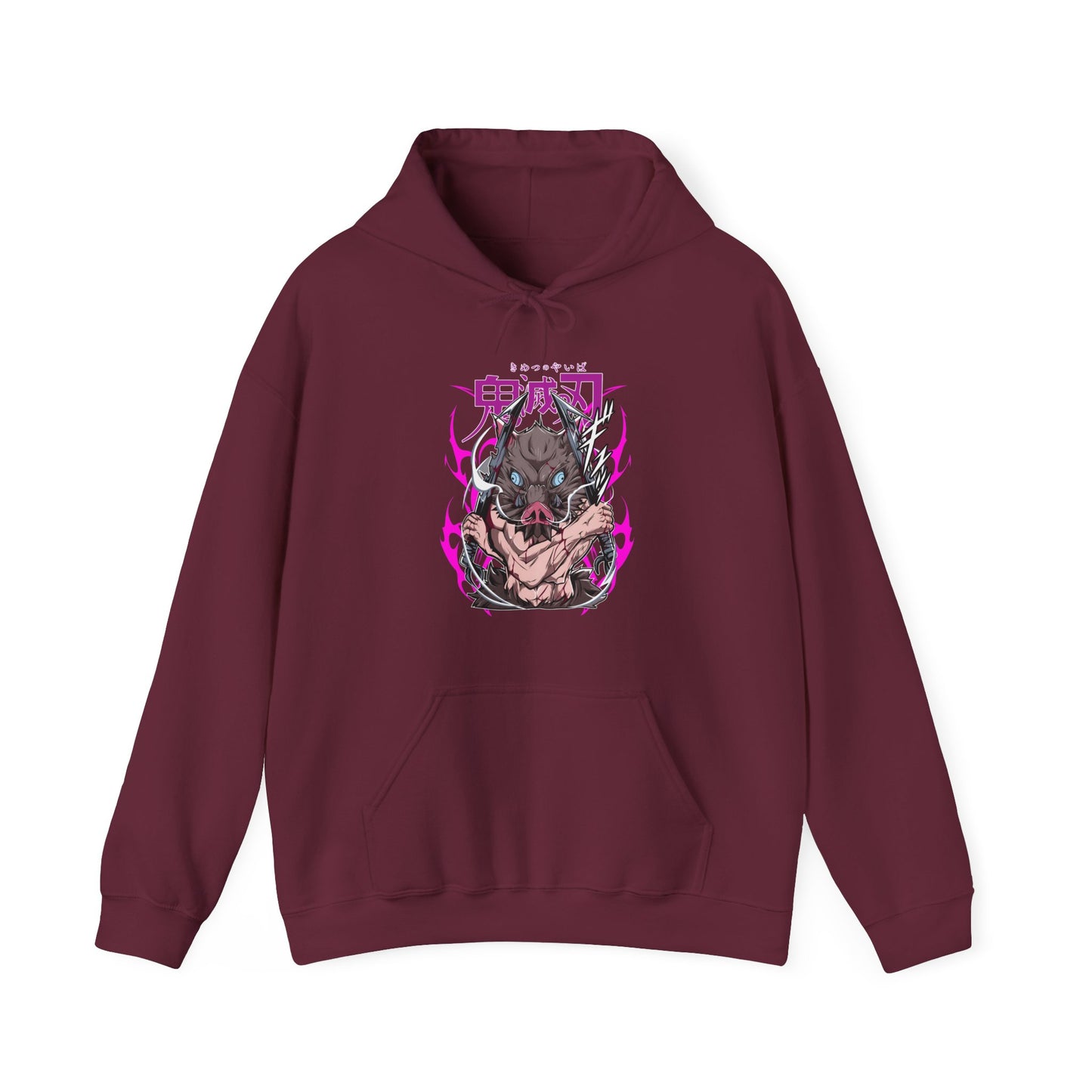 Inosuke Hashibira Demon Slayer Hoodie – 100% Cotton Anime Hoodie for Boar Head Fans