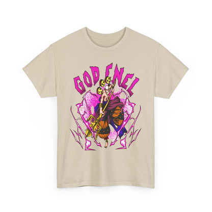 God Enel One Piece T-Shirt – 100% Cotton Anime Tee Featuring Skypiea's Thunder God