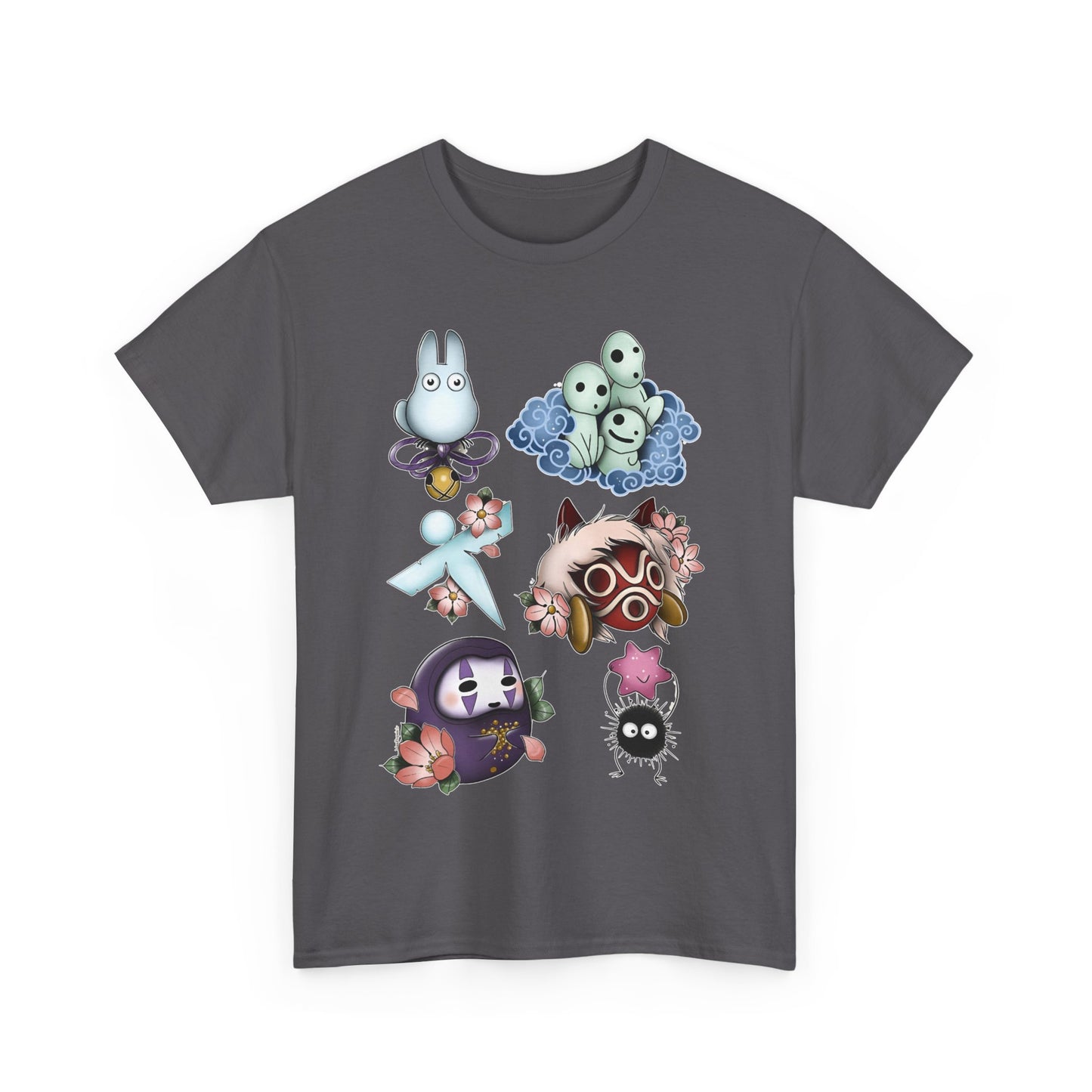 Ghibli Creatures Art T-Shirt | 100% Cotton Studio Ghibli Anime Tee
