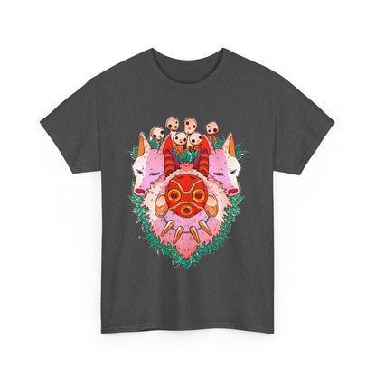 Mononoke Ghibli Art T-Shirt | Princess Mononoke Anime Cotton Tee