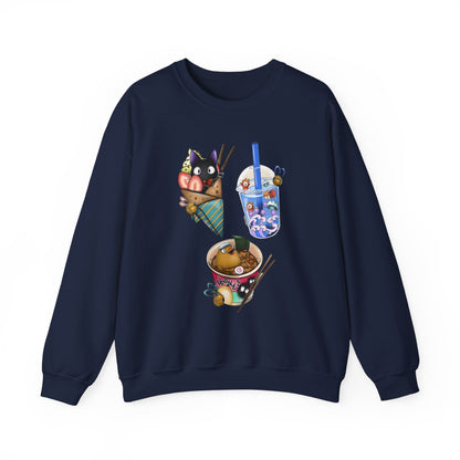 Studio Ghibli Food Sweatshirt – 100% Cotton Cozy Anime Pullover with Iconic Ghibli Dishes