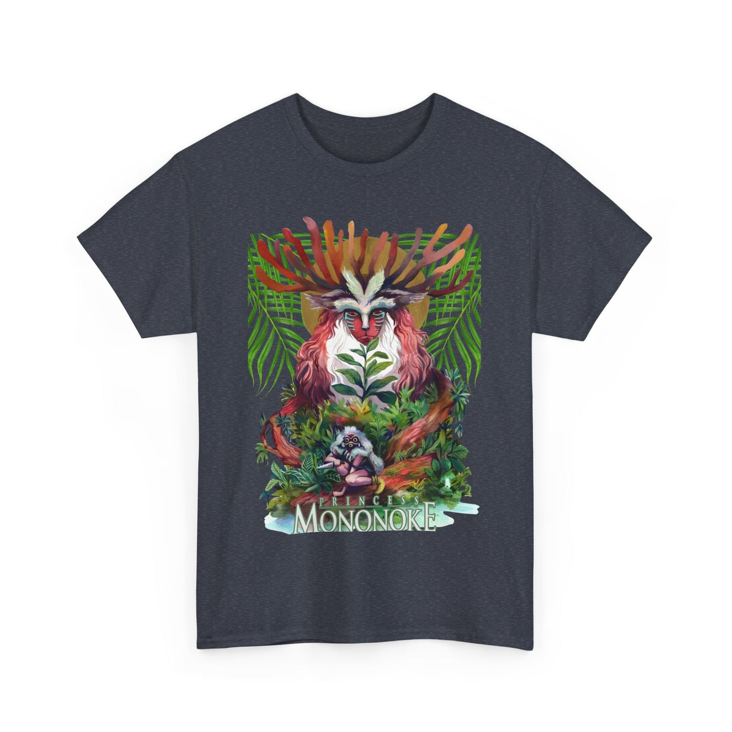 Forest Spirit T-Shirt 100% Cotton Princess Mononoke Studio Ghibli Tee