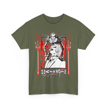 Death Note Anime T-Shirt – 100% Cotton Tee Featuring Light, L, and Ryuk