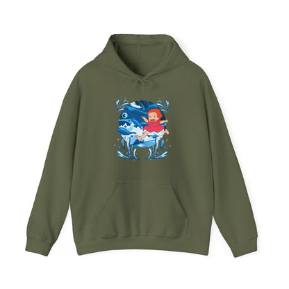 Ponyo Studio Ghibli Hoodie – 100% Cotton Anime Sweatshirt for Ghibli Fans