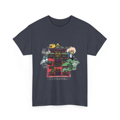 Spirited Away Castle T-Shirt 100% Cotton | Studio Ghibli Anime Tee