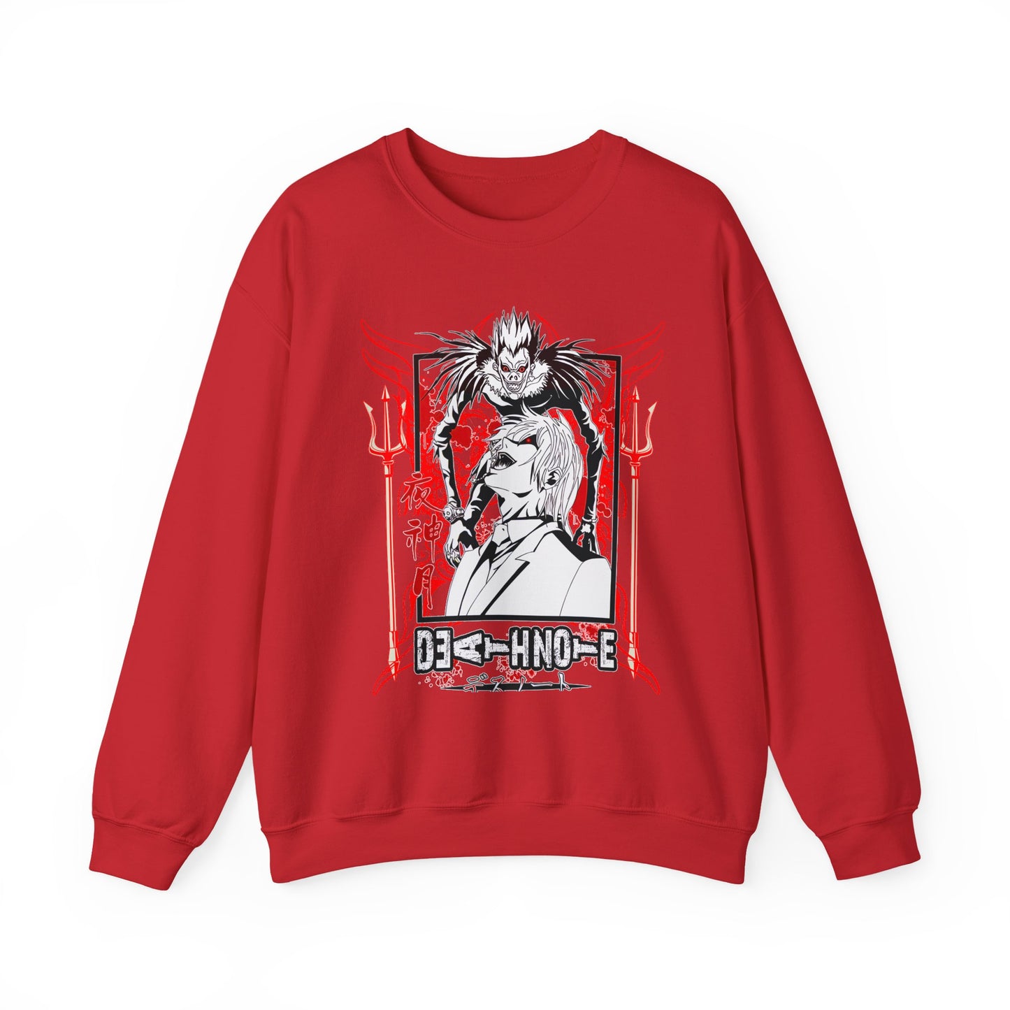 Death Note Anime Sweatshirt – 100% Cotton Pullover Featuring Light, L & Ryuk