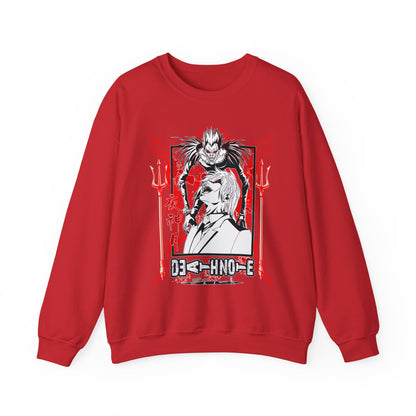 Death Note Anime Sweatshirt – 100% Cotton Pullover Featuring Light, L & Ryuk