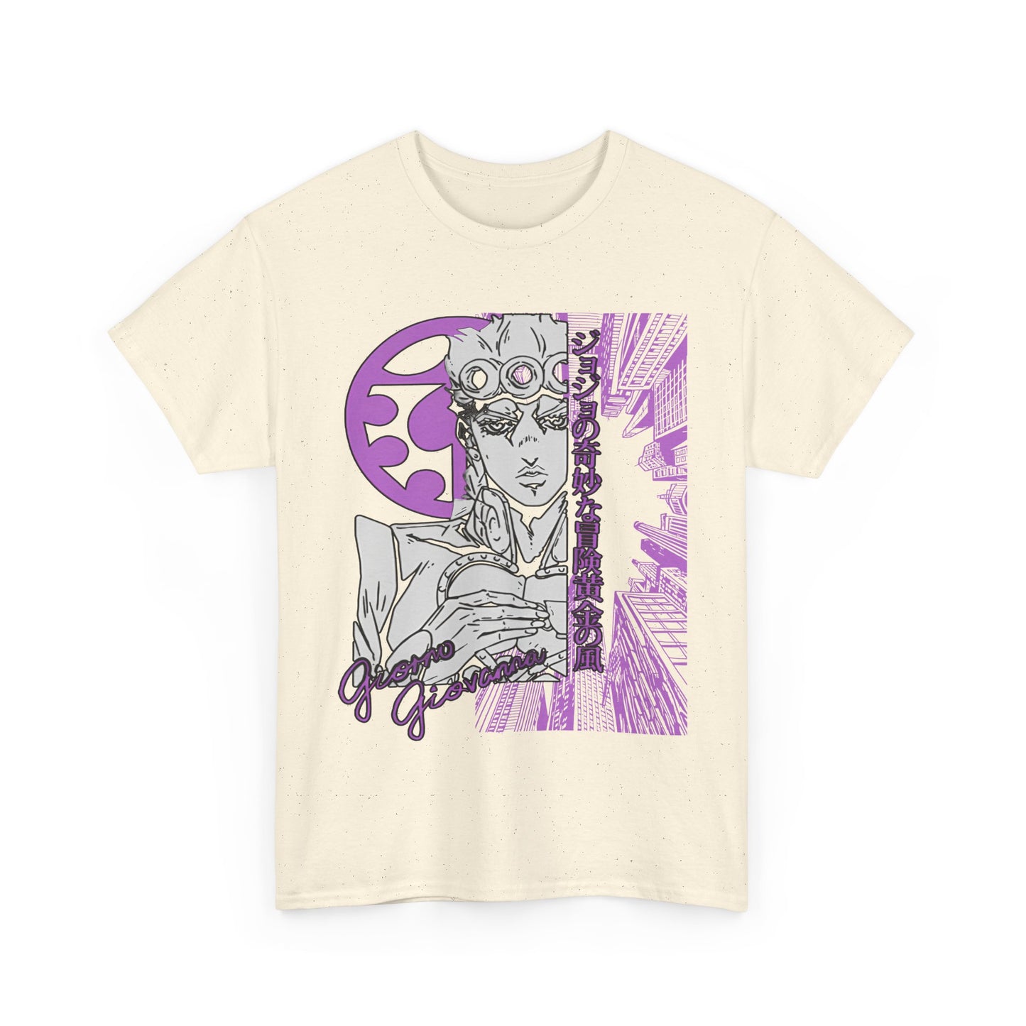 Giorno Giovanna T-Shirt – 100% Cotton JoJo’s Bizarre Adventure Anime Tee for Stand Users