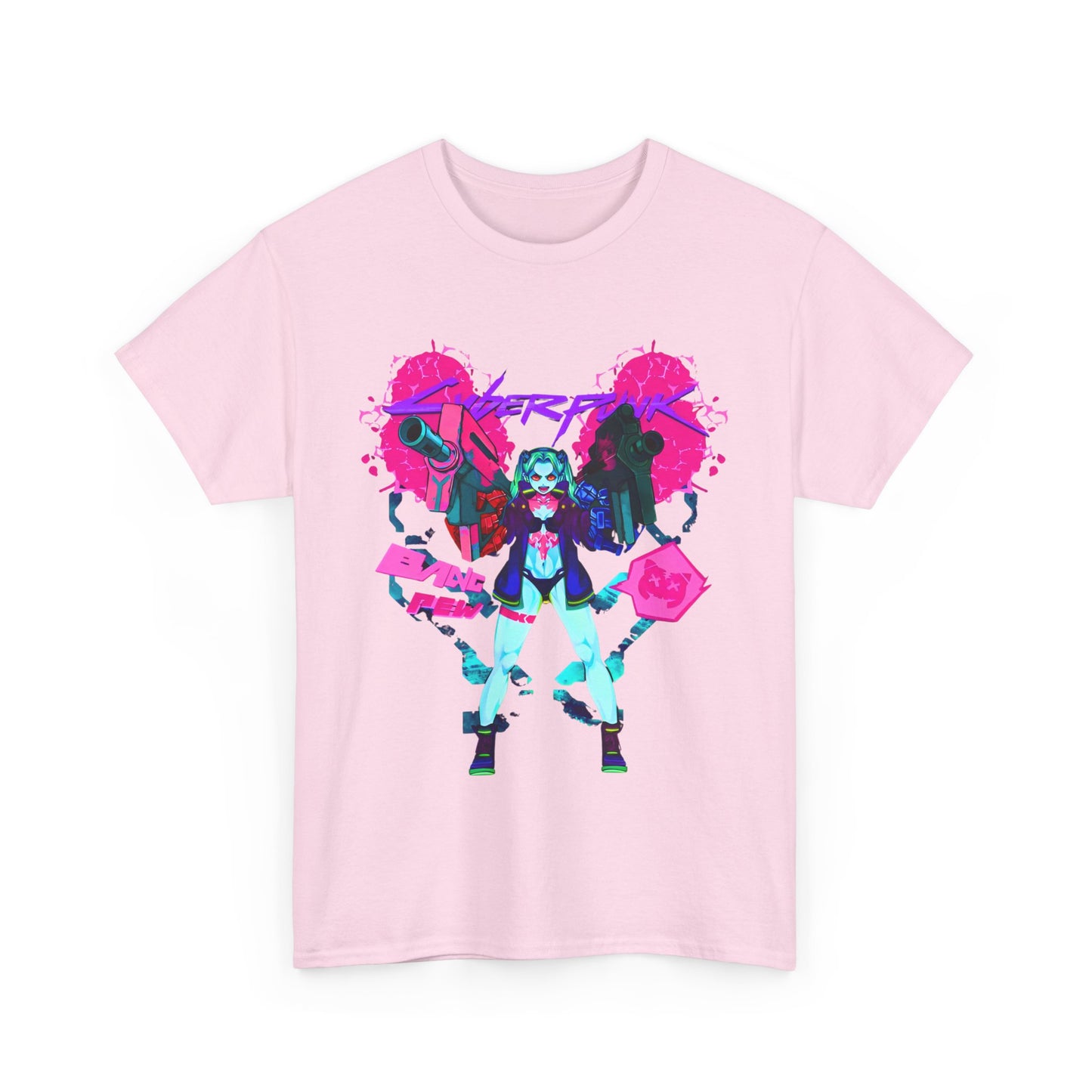 Rebecca Cyberpunk Edgerunners T-Shirt – 100% Cotton Anime Tee Featuring the Iconic Netrunner
