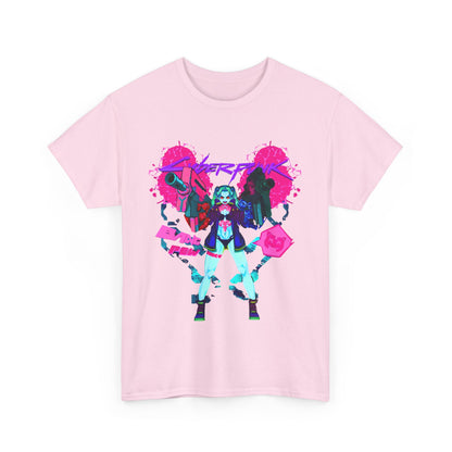 Rebecca Cyberpunk Edgerunners T-Shirt – 100% Cotton Anime Tee Featuring the Iconic Netrunner