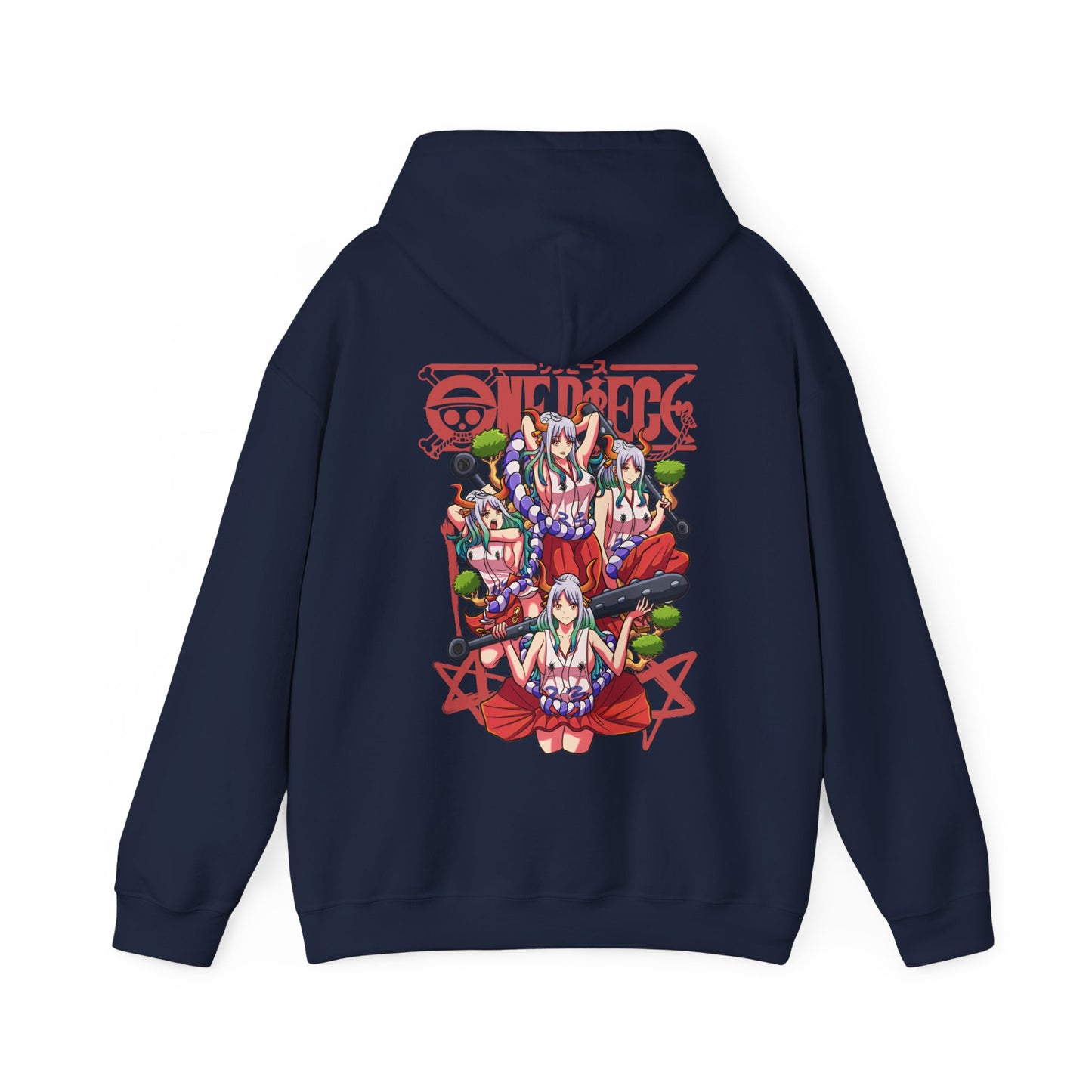 Yamato One Piece Back Print Hoodie – 100% Cotton Wano Arc Anime Hoodie