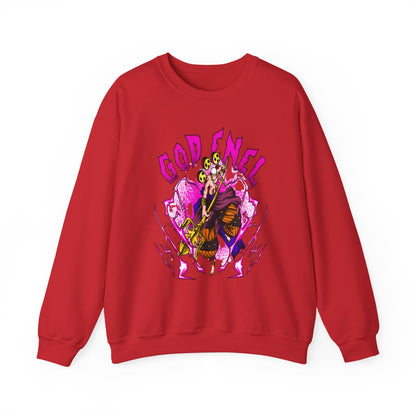 God Enel One Piece Sweatshirt – 100% Cotton Anime Pullover Featuring Thunder God of Skypiea