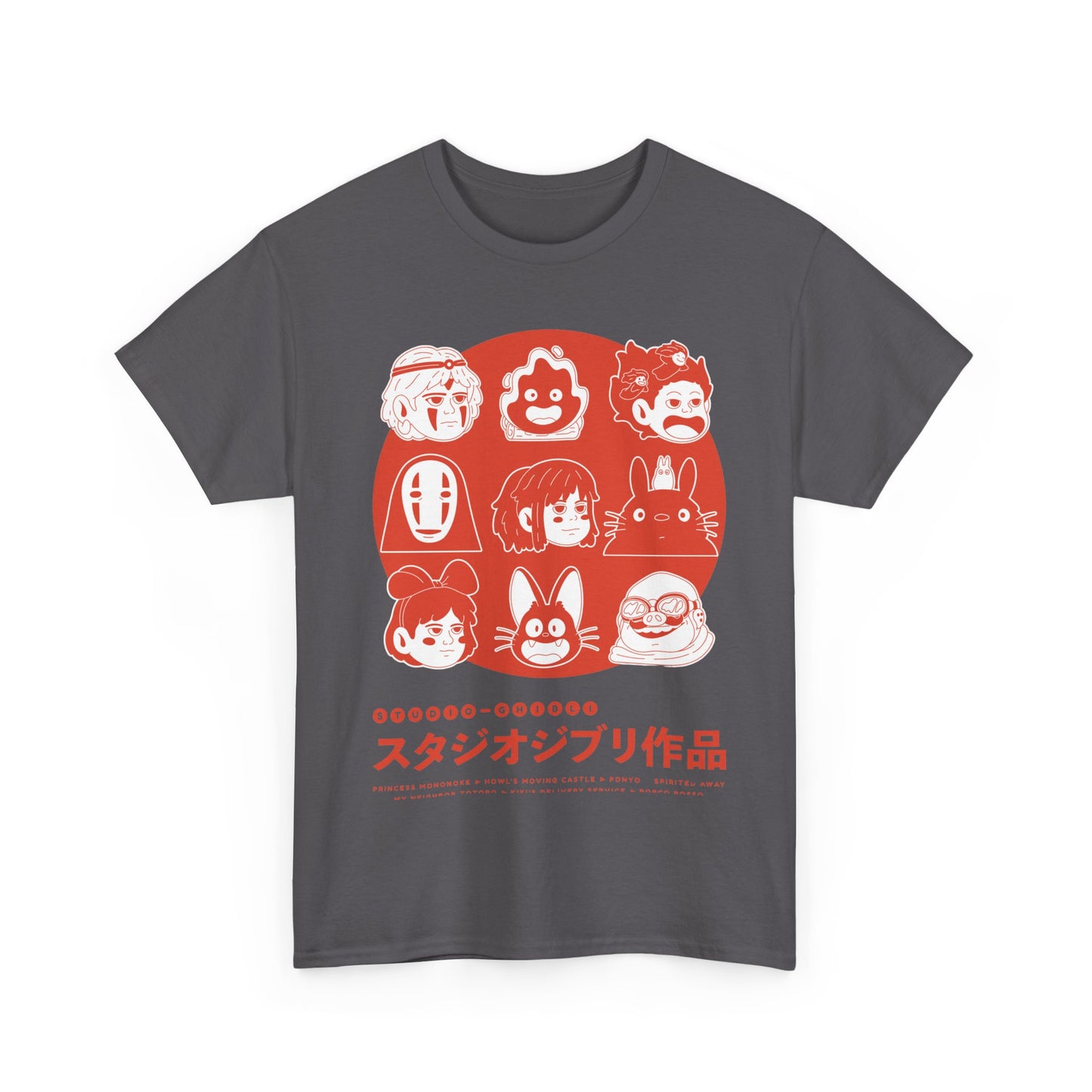 Ghibli Funny Faces T-Shirt 100% Cotton | Studio Ghibli Anime Tee