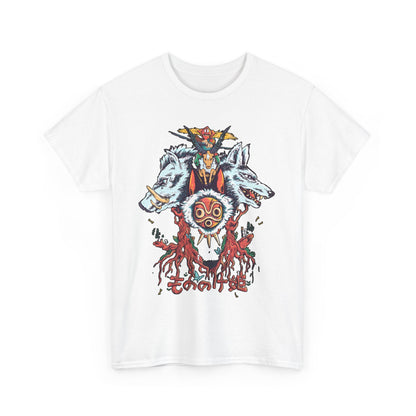 Mononoke Princess Shirt – Ghibli Cotton T-Shirt for Anime Lovers