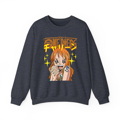 Nami One Piece Sweatshirt – 100% Cotton Anime Pullover for Straw Hat Fans
