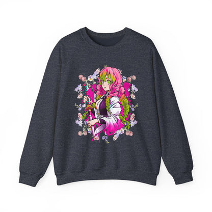 Mitsuri Kanroji Love Hashira Sweatshirt | 100% Cotton Demon Slayer Anime Pullover