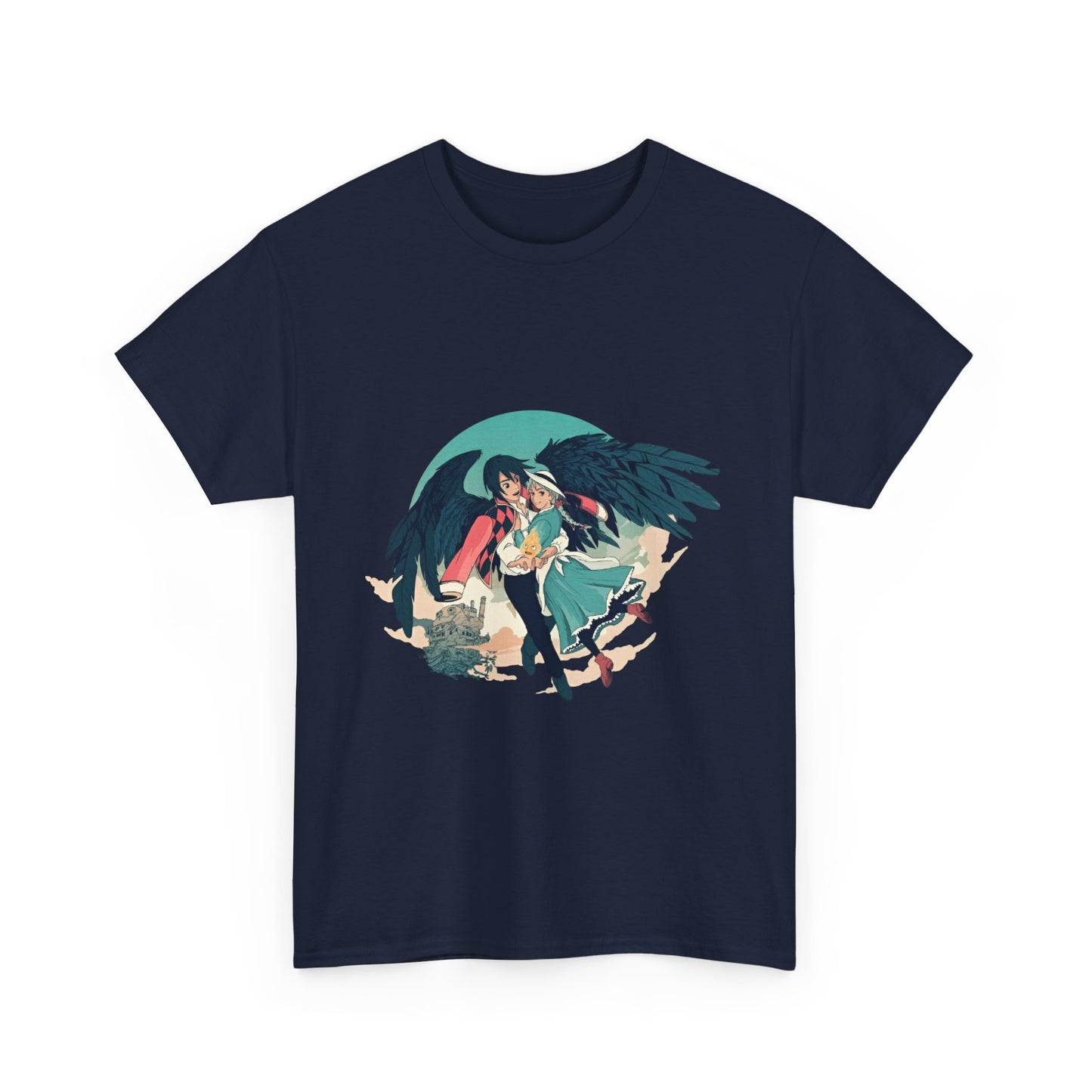 Howl And Sophie Picture T-Shirt | Studio Ghibli Cotton Anime Tee