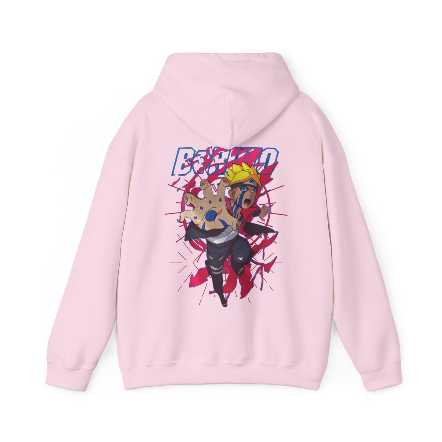 Boruto Naruto Next Generations Back Print Hoodie – 100% Cotton Anime Hoodie for Boruto Fans