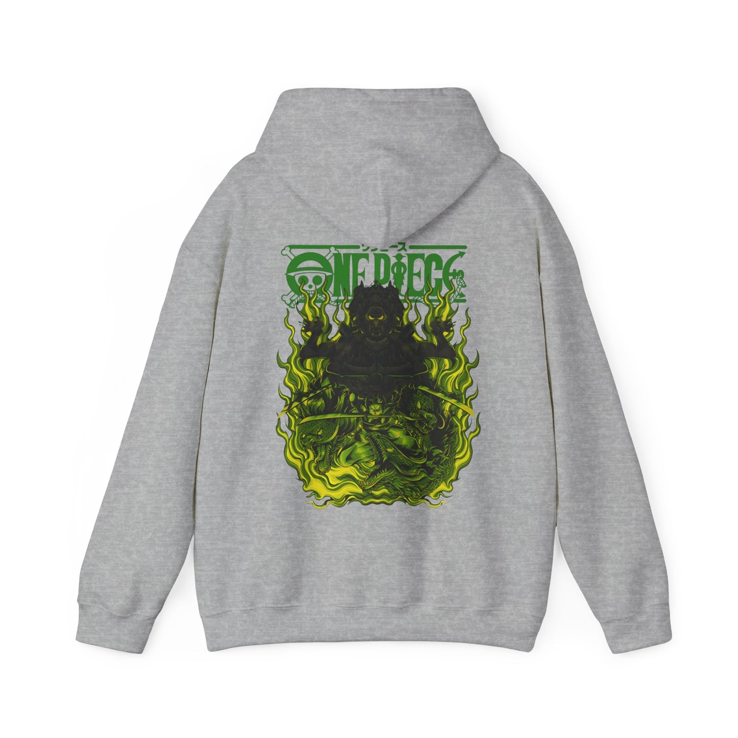 Roronoa Zoro One Piece Back Print Hoodie – 100% Cotton Anime Hoodie for Swordsman Fans