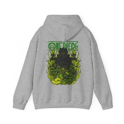 Roronoa Zoro One Piece Back Print Hoodie – 100% Cotton Anime Hoodie for Swordsman Fans