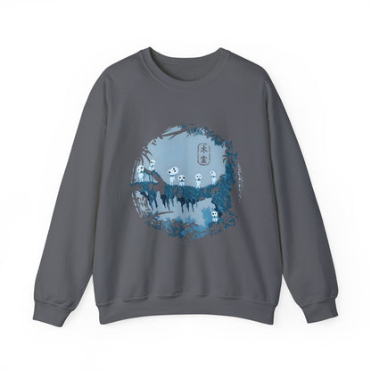 Kodama Tree Forest Sweatshirt – 100% Cotton Studio Ghibli Pullover Inspired by Princess Mononoke