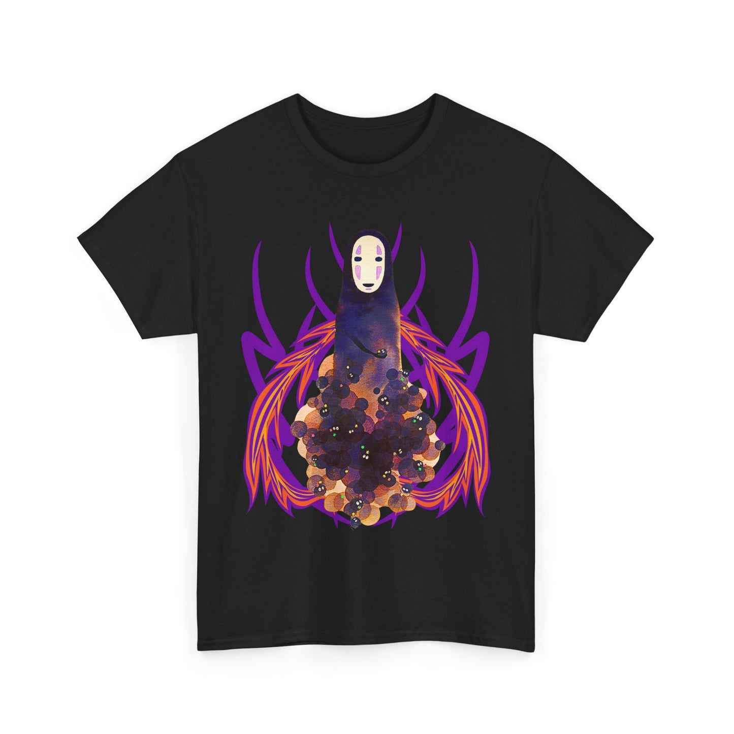 No Face T-Shirt – 100% Cotton Studio Ghibli Spirited Away Anime Tee