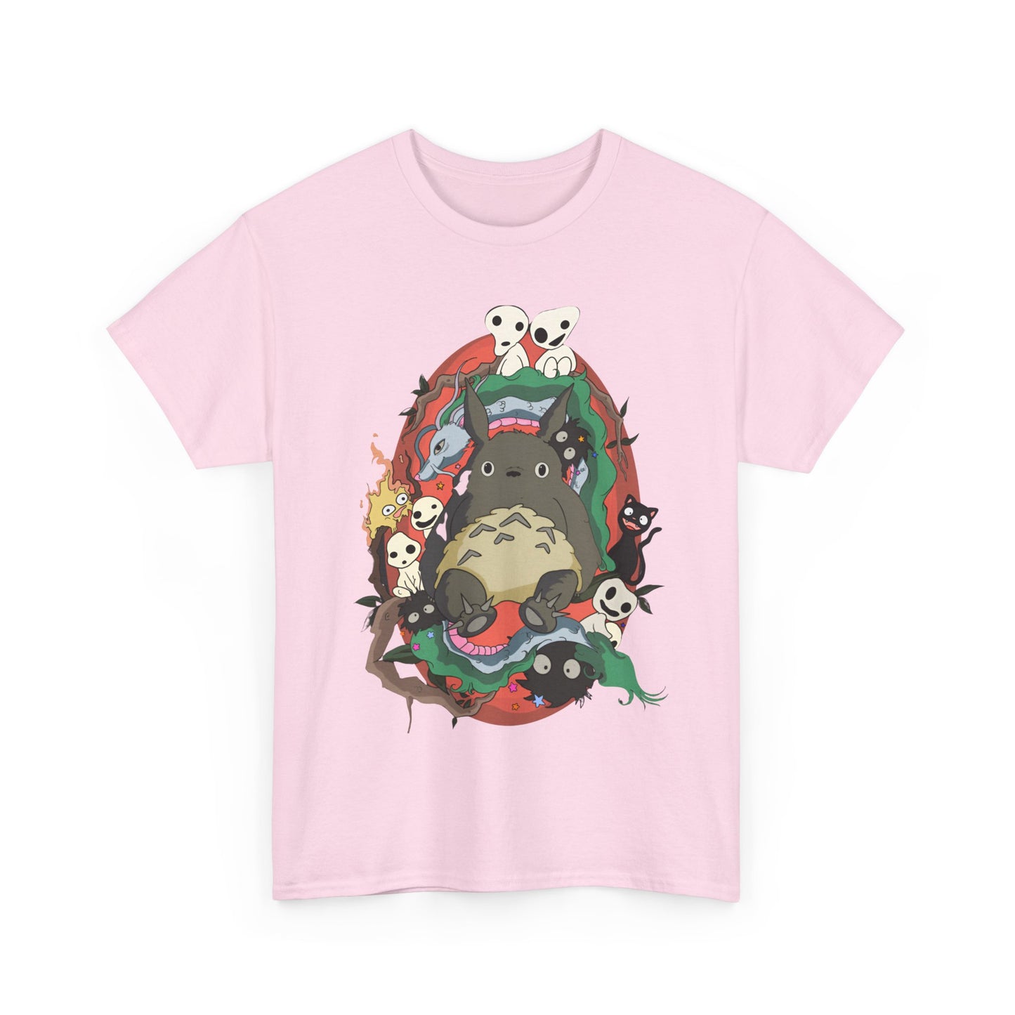 Totoro Funny Ghibli Characters T-Shirt 100% Cotton | Studio Ghibli Anime Tee