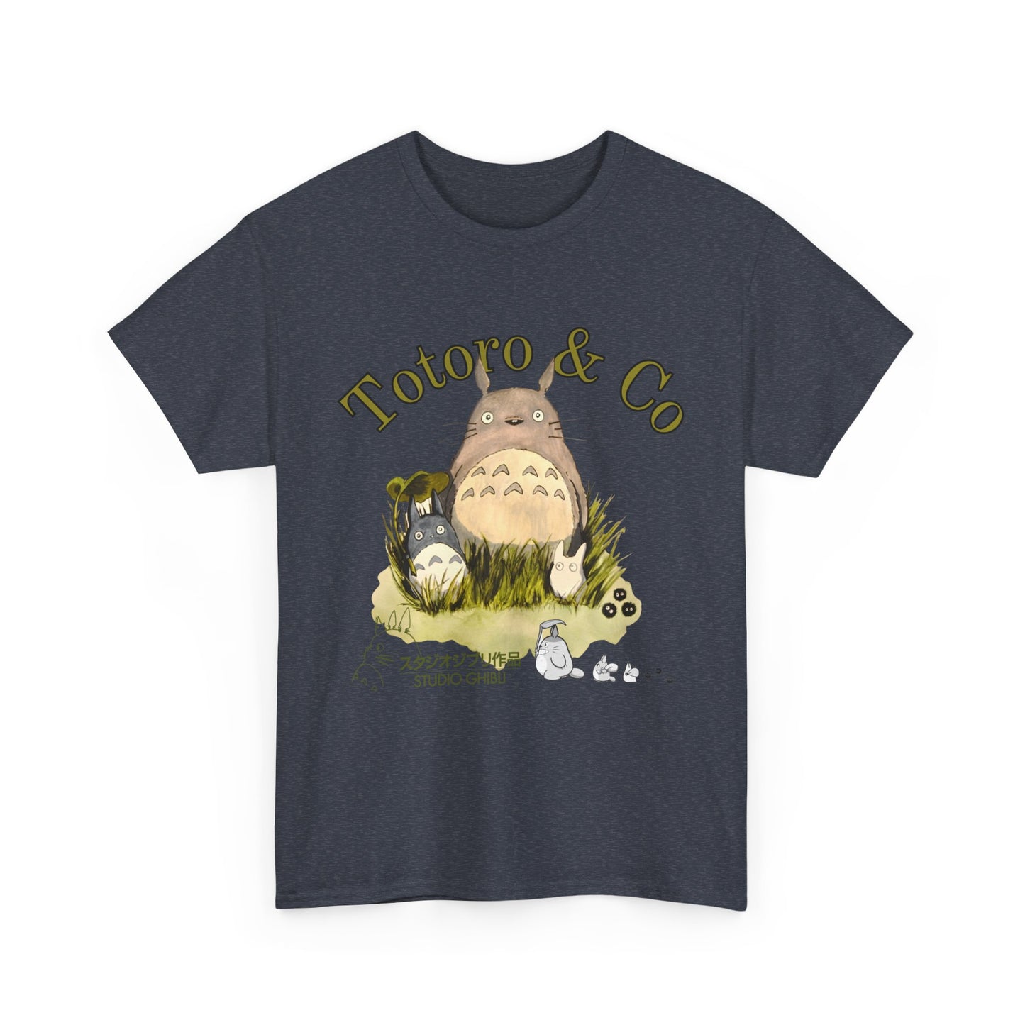 My Neighbor Totoro Ghibli T-Shirt 100% Cotton Anime Tee