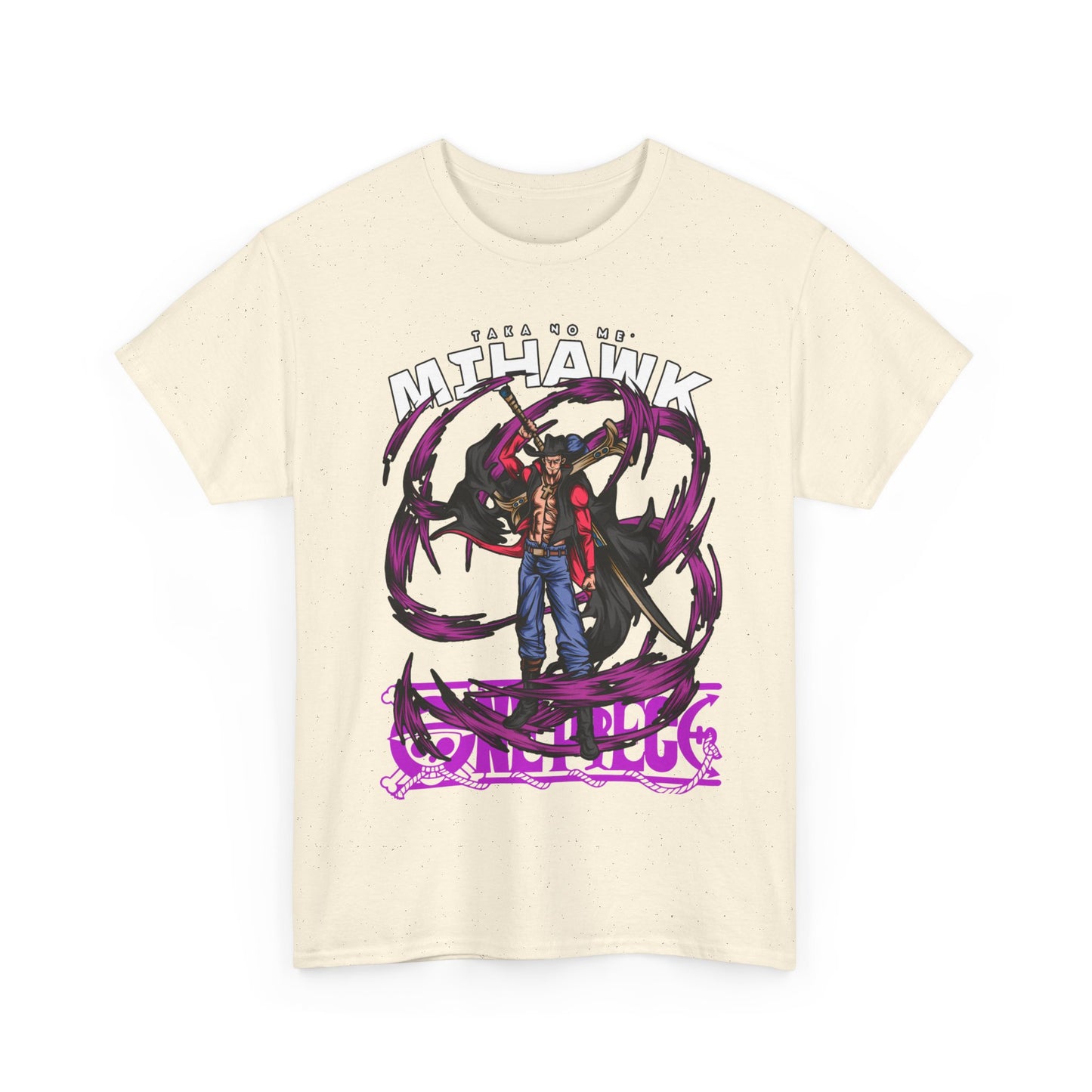 Dracule Mihawk One Piece T-Shirt – 100% Cotton Anime Tee for Warlord Fans