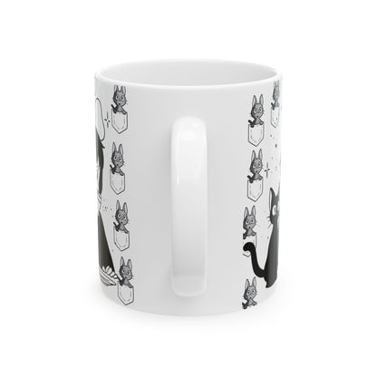 Kiki's Delivery Coffee Mug – Studio Ghibli Cup for Anime Lovers – 11oz & 15oz Ceramic Mug