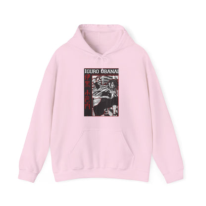 Iguro Obanai Demon Slayer Hoodie – 100% Cotton Anime Hoodie Featuring the Serpent Hashira