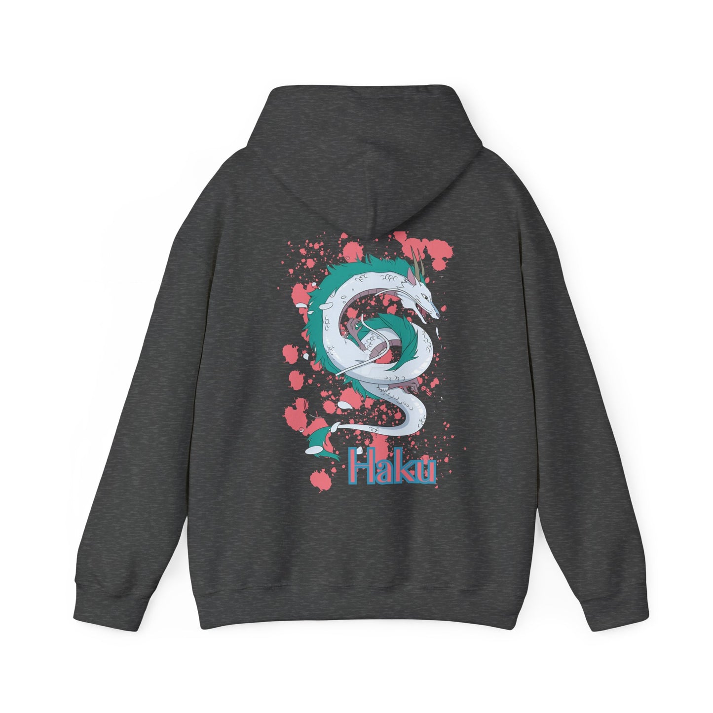 Haku Back Print Hoodie – 100% Cotton Spirited Away Dragon Hoodie | Studio Ghibli Anime Sweater