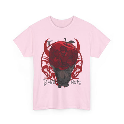 Death Note Apple T-Shirt – 100% Cotton Anime Tee Featuring Ryuk’s Iconic Red Apple