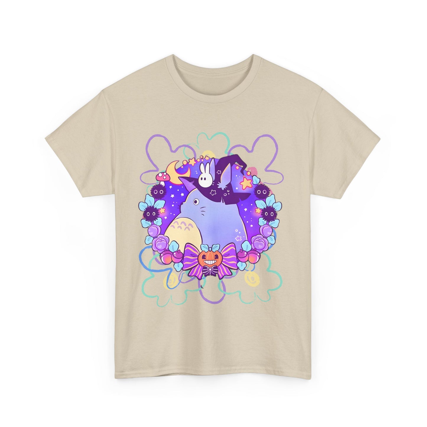 Totoro Mage T-Shirt – 100% Cotton Fantasy Ghibli Anime Tee