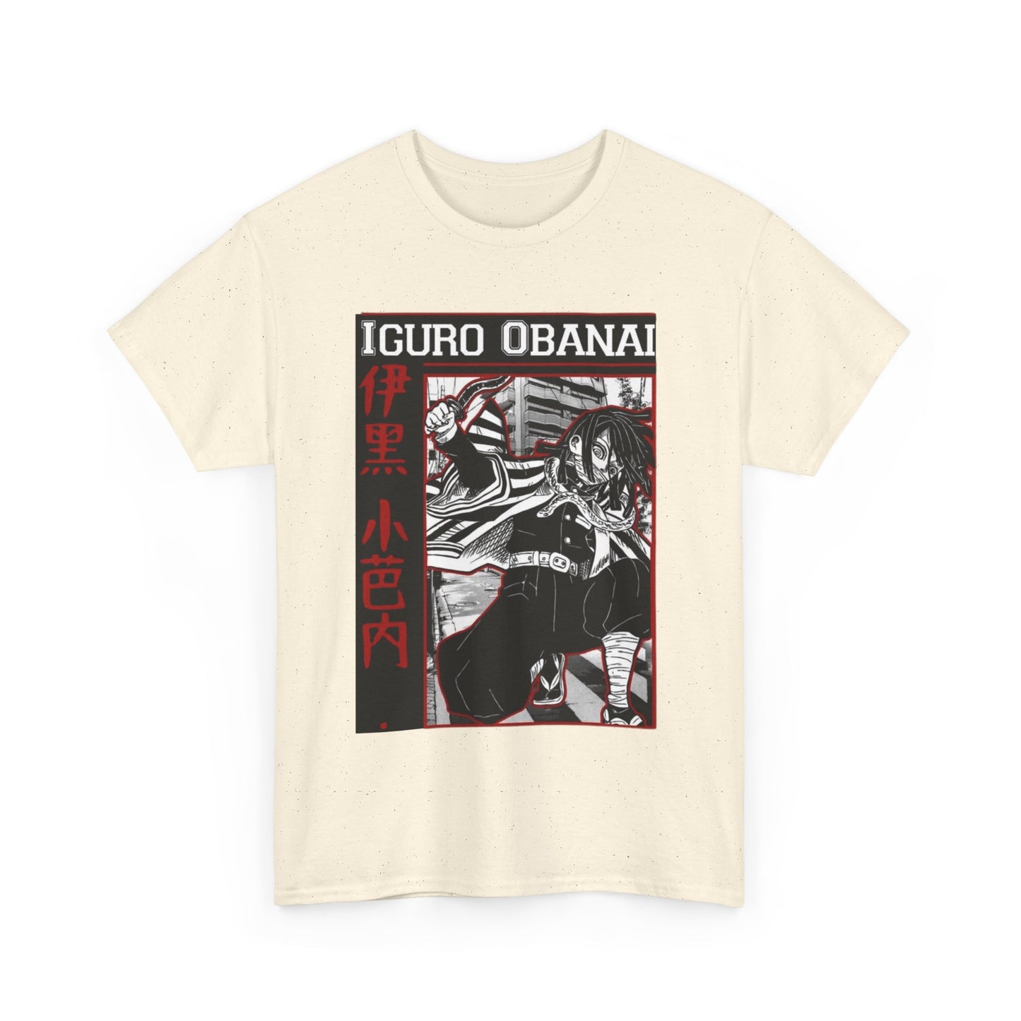 Iguro Obanai Demon Slayer T-Shirt – 100% Cotton Anime Tee Featuring the Serpent Hashira