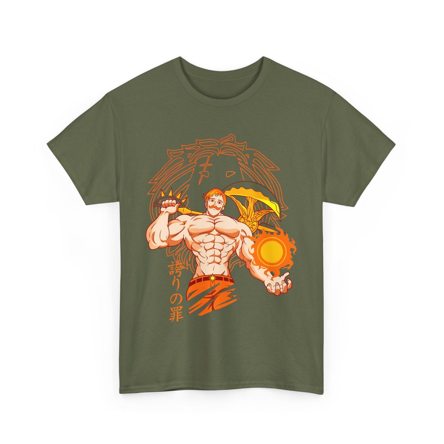 Escanor Seven Deadly Sins T-Shirt – 100% Cotton Anime Tee for Lion’s Sin of Pride Fans