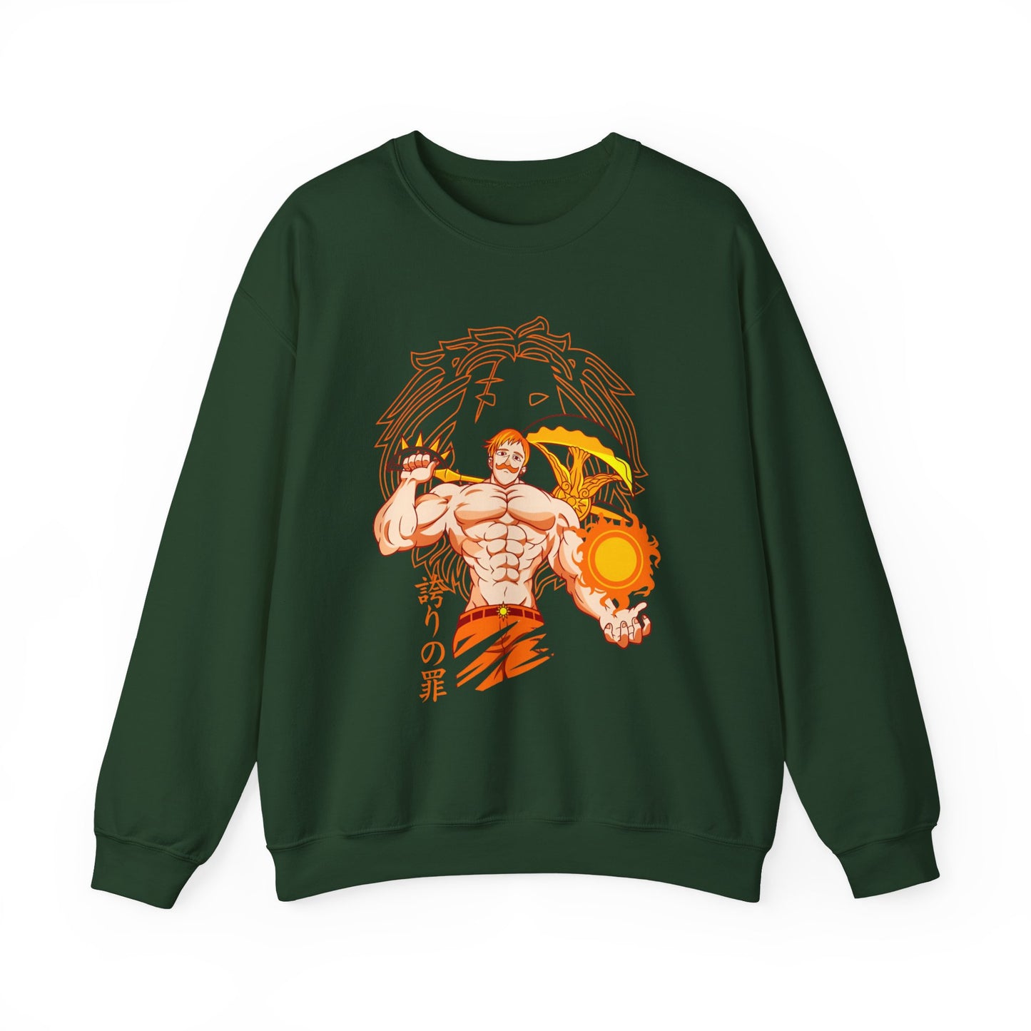 Escanor Seven Deadly Sins Sweatshirt – 100% Cotton Anime Pullover for Lion’s Sin of Pride Fans