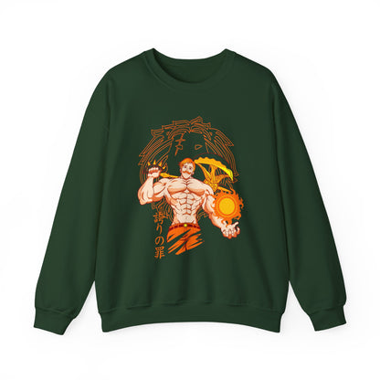 Escanor Seven Deadly Sins Sweatshirt – 100% Cotton Anime Pullover for Lion’s Sin of Pride Fans