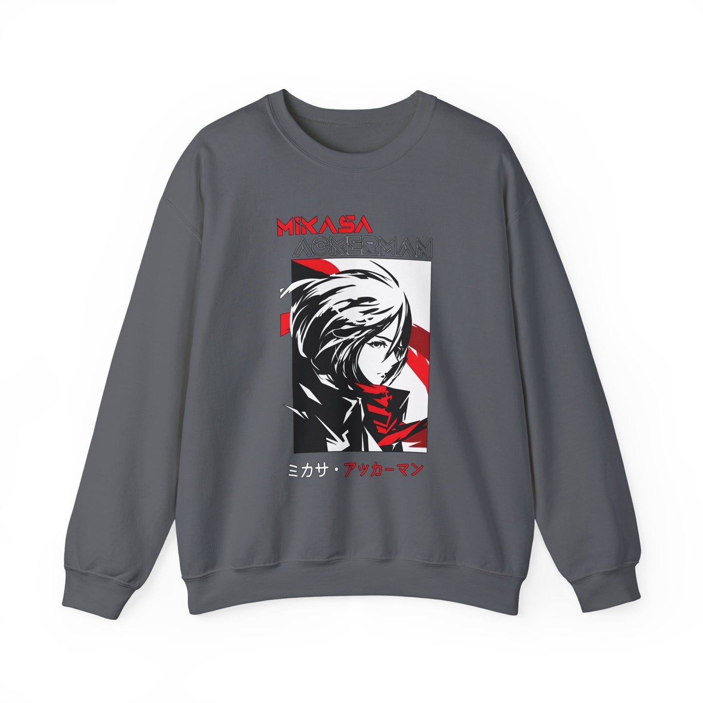 Mikasa Ackerman Sweatshirt – 100% Cotton Attack on Titan Anime Pullover for Fans