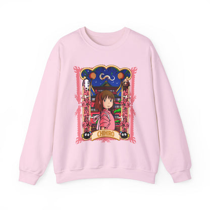 Spirited Away Chihiro Sweatshirt – 100% Cotton Studio Ghibli Pullover for Anime Fans
