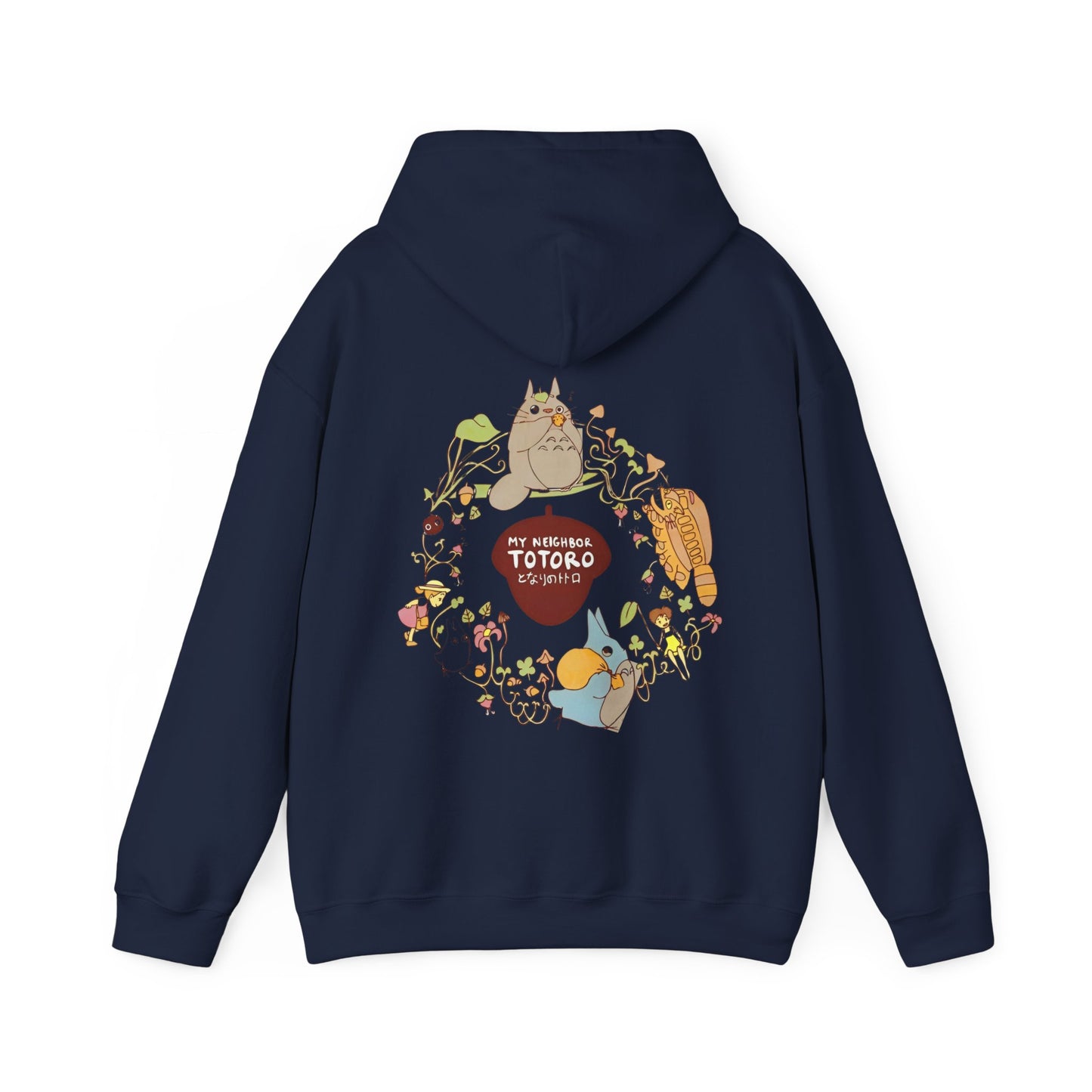 My Neighbor Totoro Back Print Hoodie – 100% Cotton Studio Ghibli Sweatshirt for Anime Fans