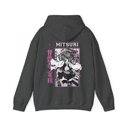 Mitsuri Kanroji Demon Slayer Back Print Hoodie – 100% Cotton Anime Pullover for Fans